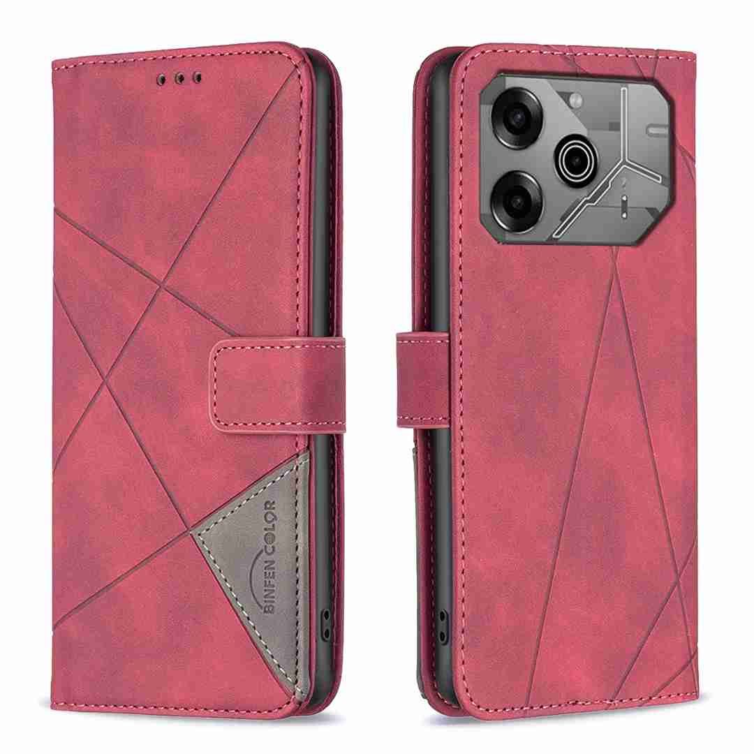 (Binfen2025) - Case For Tecno Pova 6 5G/Tecno Pova 6 Pro 5G Luxury Flip PU Leather Wallet Magnetic Adsorption Cover