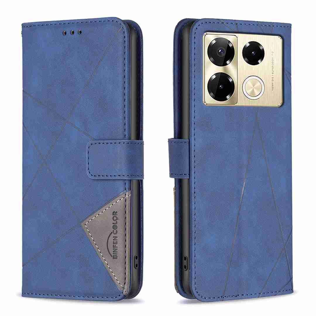 (Binfen2025) - Case For Infinix Note 40 Pro 4G/5G/Infinix Note 40 Pro Plus 5G Luxury Flip PU Leather Wallet Magnetic Adsorption Cover
