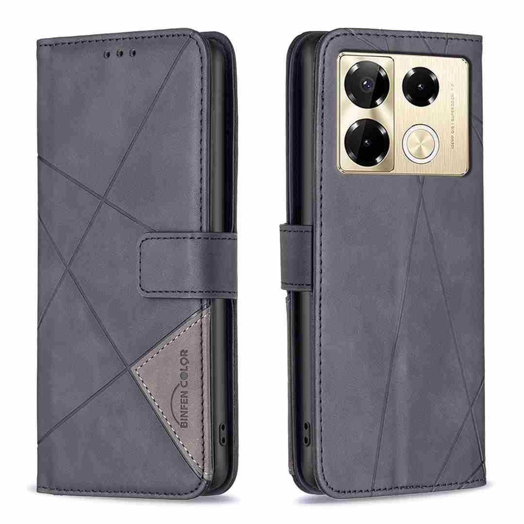 (Binfen2025) - Case For Infinix Note 40 Pro 4G/5G/Infinix Note 40 Pro Plus 5G Luxury Flip PU Leather Wallet Magnetic Adsorption Cover