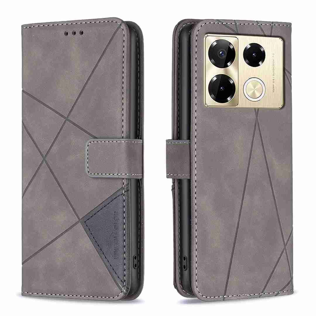 (Binfen2025) - Case For Infinix Note 40 Pro 4G/5G/Infinix Note 40 Pro Plus 5G Luxury Flip PU Leather Wallet Magnetic Adsorption Cover