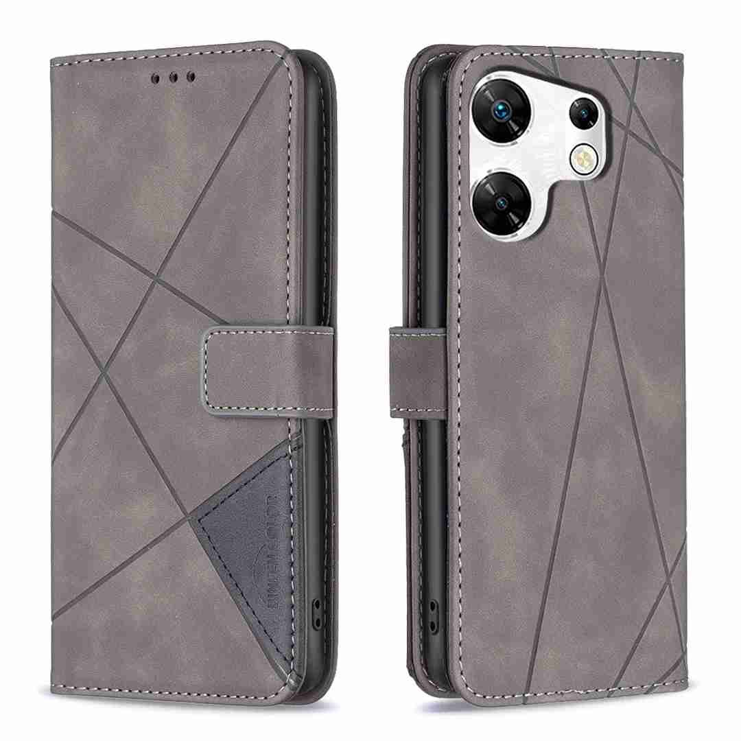(Binfen2025) - Case For Infinix Zero 30 4G Luxury Flip PU Leather Wallet Magnetic Adsorption Cover