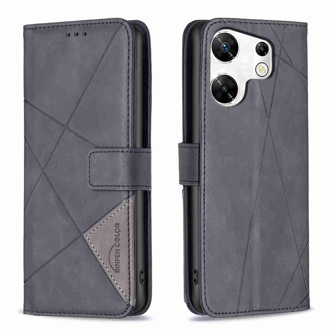 (Binfen2025) - Case For Infinix Zero 30 4G Luxury Flip PU Leather Wallet Magnetic Adsorption Cover