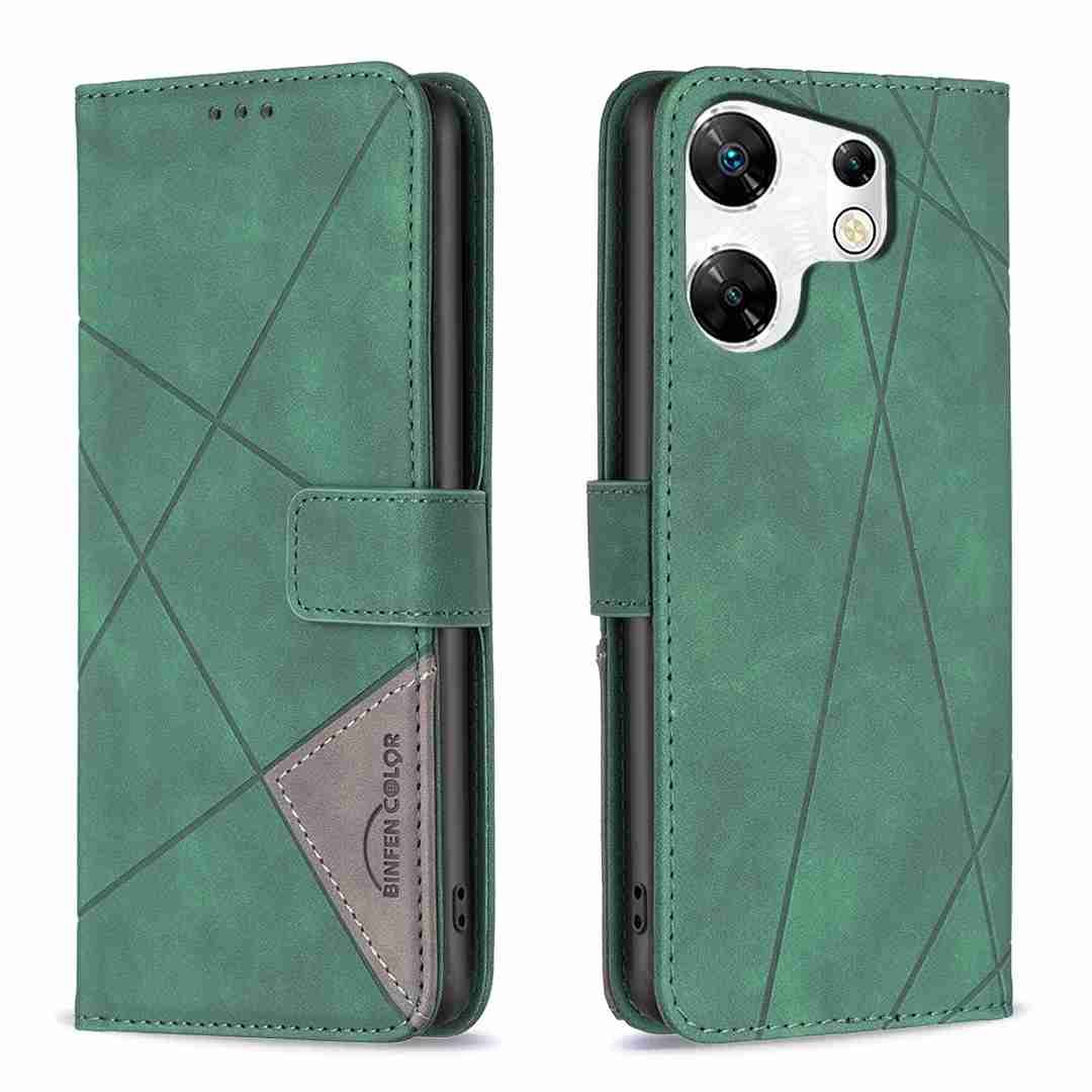 (Binfen2025) - Case For Infinix Zero 30 4G Luxury Flip PU Leather Wallet Magnetic Adsorption Cover