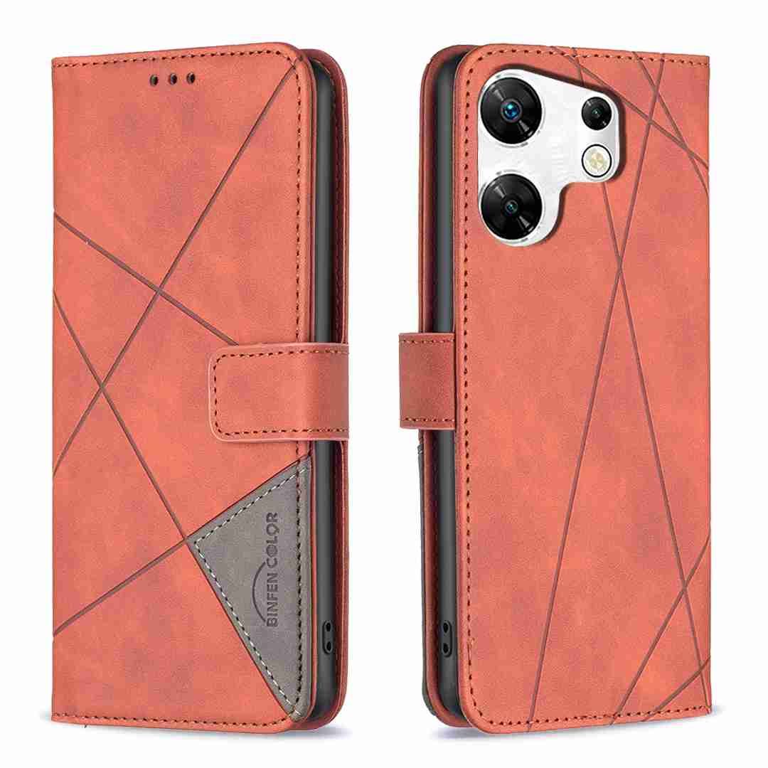 (Binfen2025) - Case For Infinix Zero 30 4G Luxury Flip PU Leather Wallet Magnetic Adsorption Cover