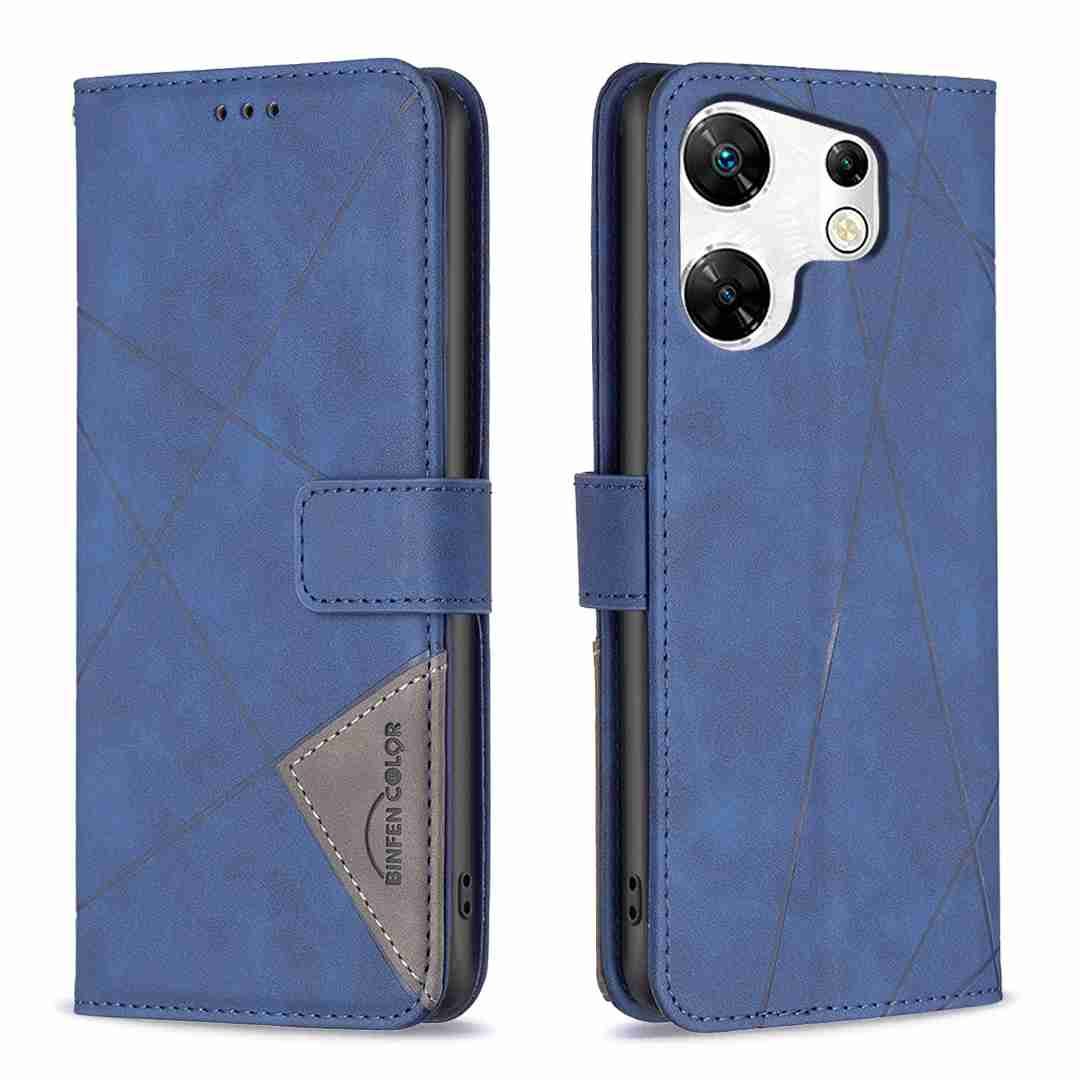 (Binfen2025) - Case For Infinix Zero 30 4G Luxury Flip PU Leather Wallet Magnetic Adsorption Cover