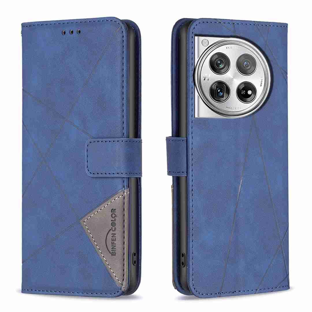 (Binfen2025) - Case For Oneplus 12 5G Luxury Flip PU Leather Wallet Magnetic Adsorption Cover