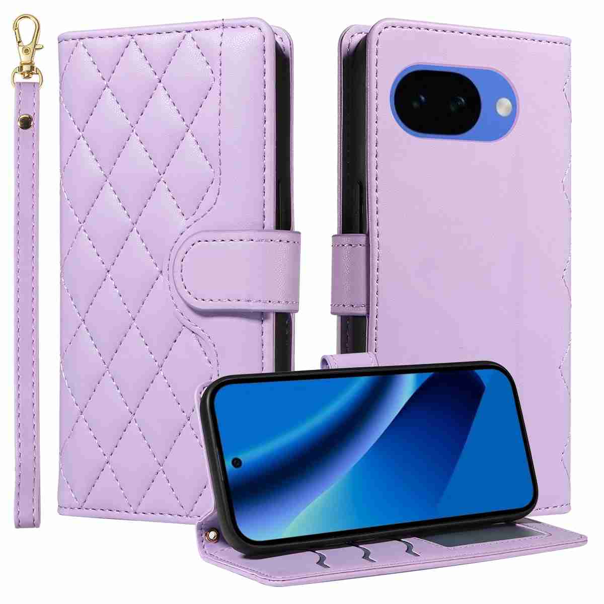 (katu2025) - For Google Pixel 10A Case Luxury Flip PU Leather Wallet Magnetic Adsorption Cover
