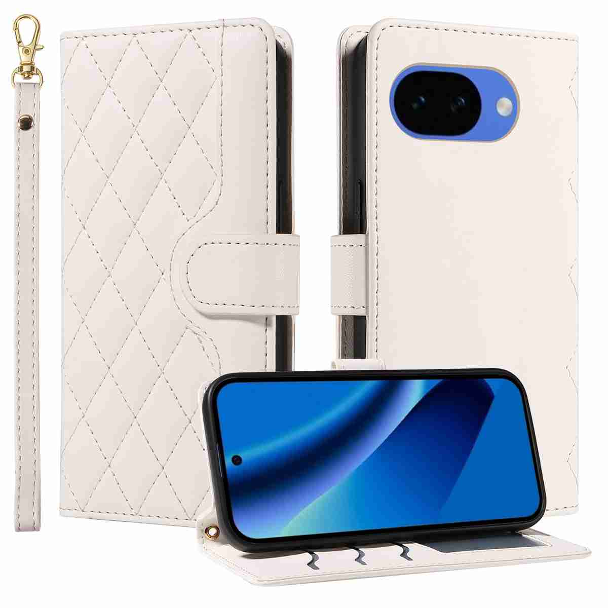 (katu2025) - For Google Pixel 10A Case Luxury Flip PU Leather Wallet Magnetic Adsorption Cover