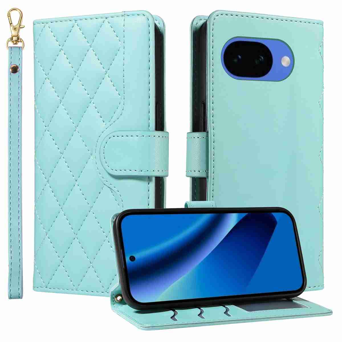 (katu2025) - For Google Pixel 10A Case Luxury Flip PU Leather Wallet Magnetic Adsorption Cover
