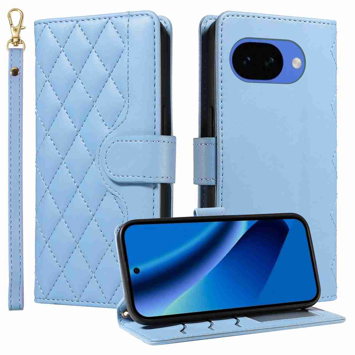 (katu2025) - For Google Pixel 10A Case Luxury Flip PU Leather Wallet Magnetic Adsorption Cover