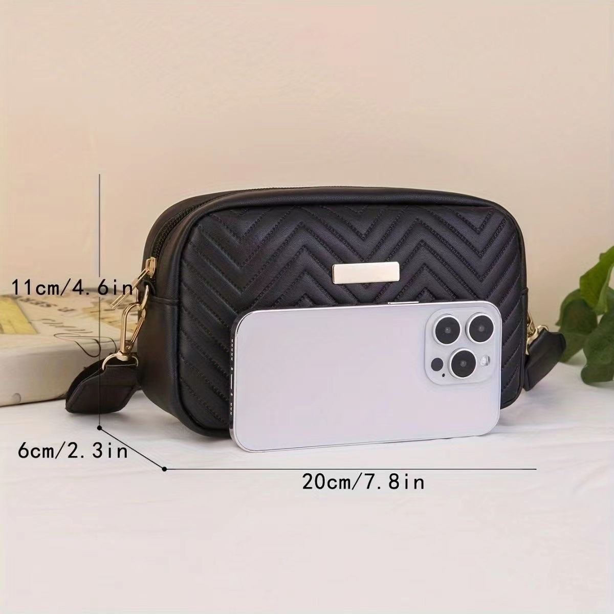 Women Quilted Small Crossbody Bag,Casual Square Handbag ,2024 New Bag Minimalist Fashionable Quilted Crossbody Bag Wallet, Trendy PU Shoulder Bag Casual Handbag  Mobile Phone Walle
