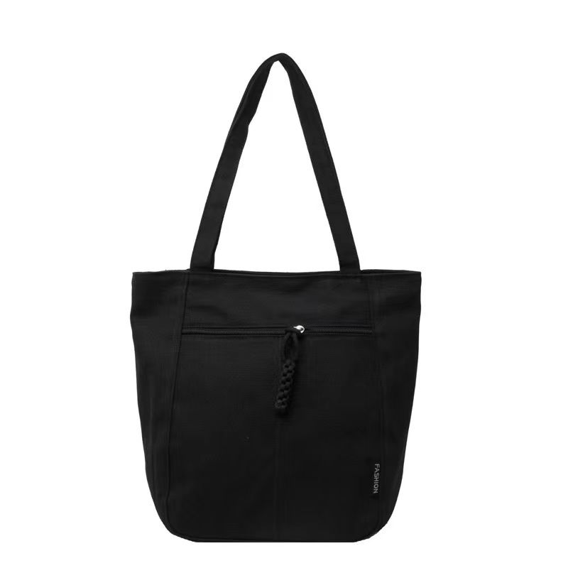 Large Capacity Canvas Women Tote Bags Fashion Female Shoulder Bag Commuting Carrying Bag Casual Designer Handbag Shopper Bag Niche Solid Handbag High Quality  Style Commuting Versatile Canvas Bag