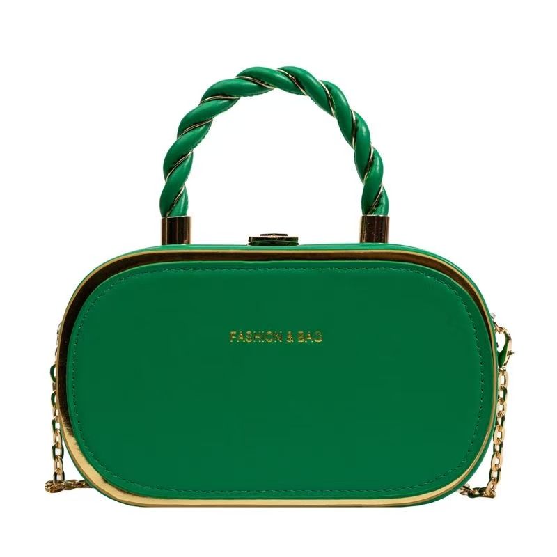 Niche Design Women's Handbag New Versatile Metal Decoration Girls' Chain Bag Fashion Crossbody Bag Lightweight Handbag