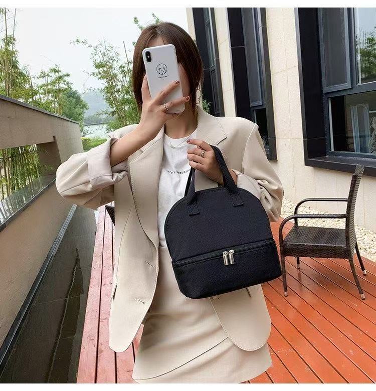Insulation Bag Milk Storage Breastfeeding Milk Insulation Breast Pump Maternity Cooler Double Layer Fresh Preservation Bag
Double Layer Bento Portable Tote Lunch Box Bag Pouch Food Picnic Bag