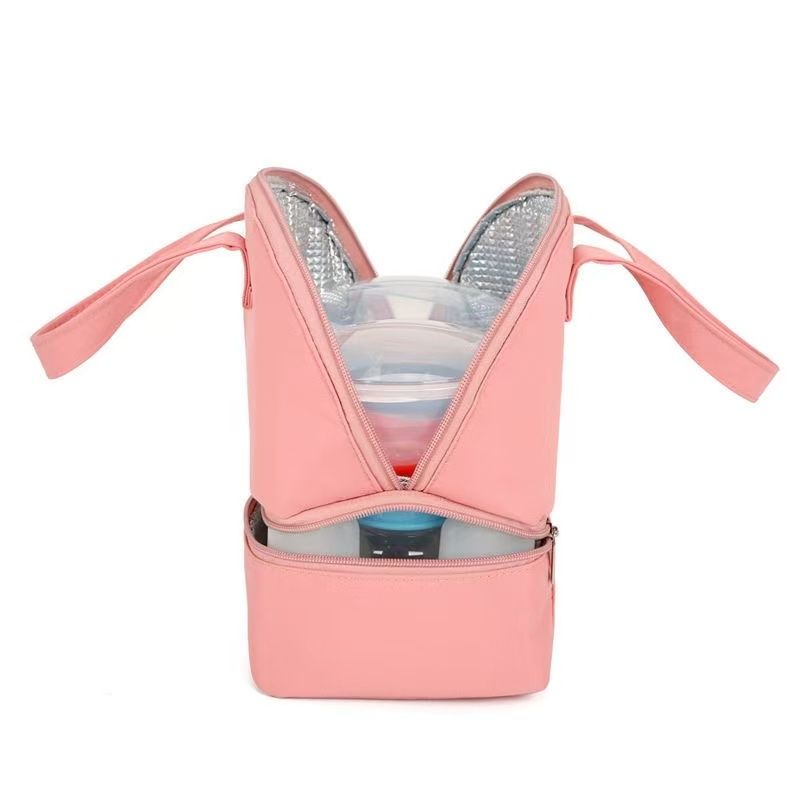 Insulation Bag Milk Storage Breastfeeding Milk Insulation Breast Pump Maternity Cooler Double Layer Fresh Preservation Bag
Double Layer Bento Portable Tote Lunch Box Bag Pouch Food Picnic Bag