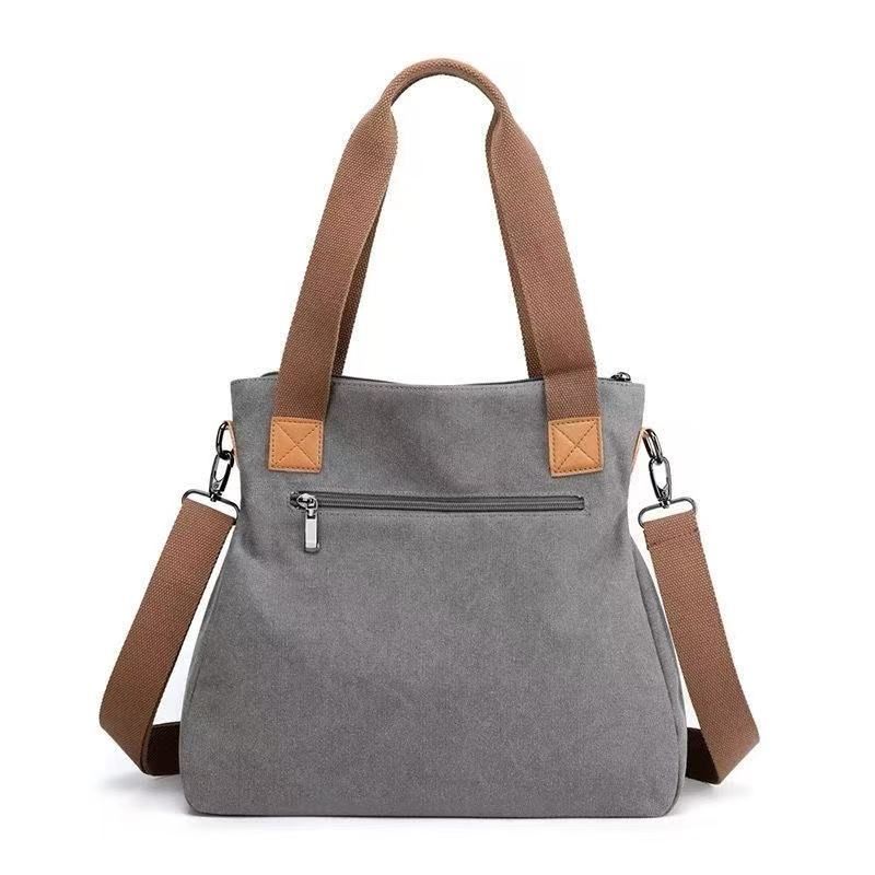 Women's Versatile Handbag Large Capacity Canvas Casual Shoulder Crossbody Bag Women's Stylish and Functional Everyday Use Tote Bag All Occasions Ladies Hand Bags Canvas Tote Bag