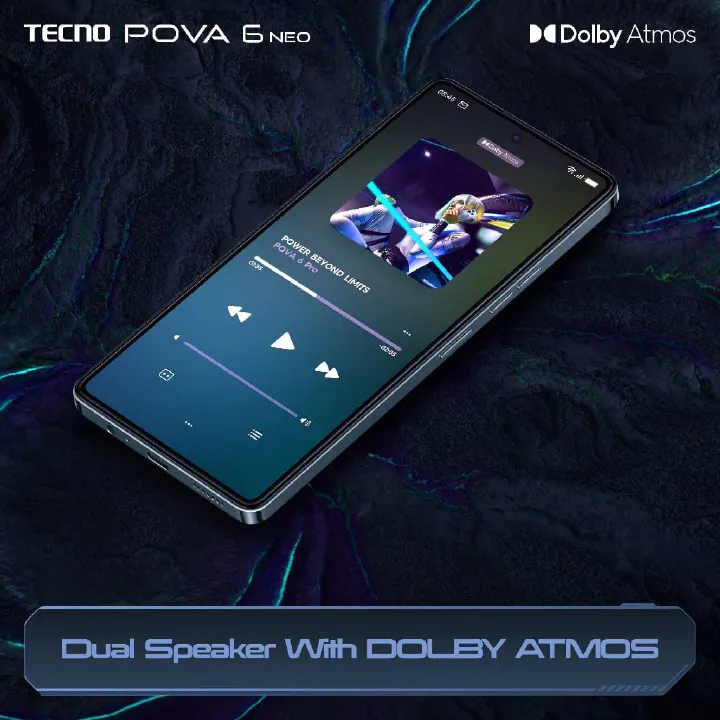 [Limited-time Deal] Tecno Pova 6 Neo 6.78" FHD+ 120Hz Game Phone 256GB+16(8+8)GB RAM MTK Helio G99 Ultimate 33W 7000mAh 50MP Dual Speaker Android 14 Dual Sim Smart Phones