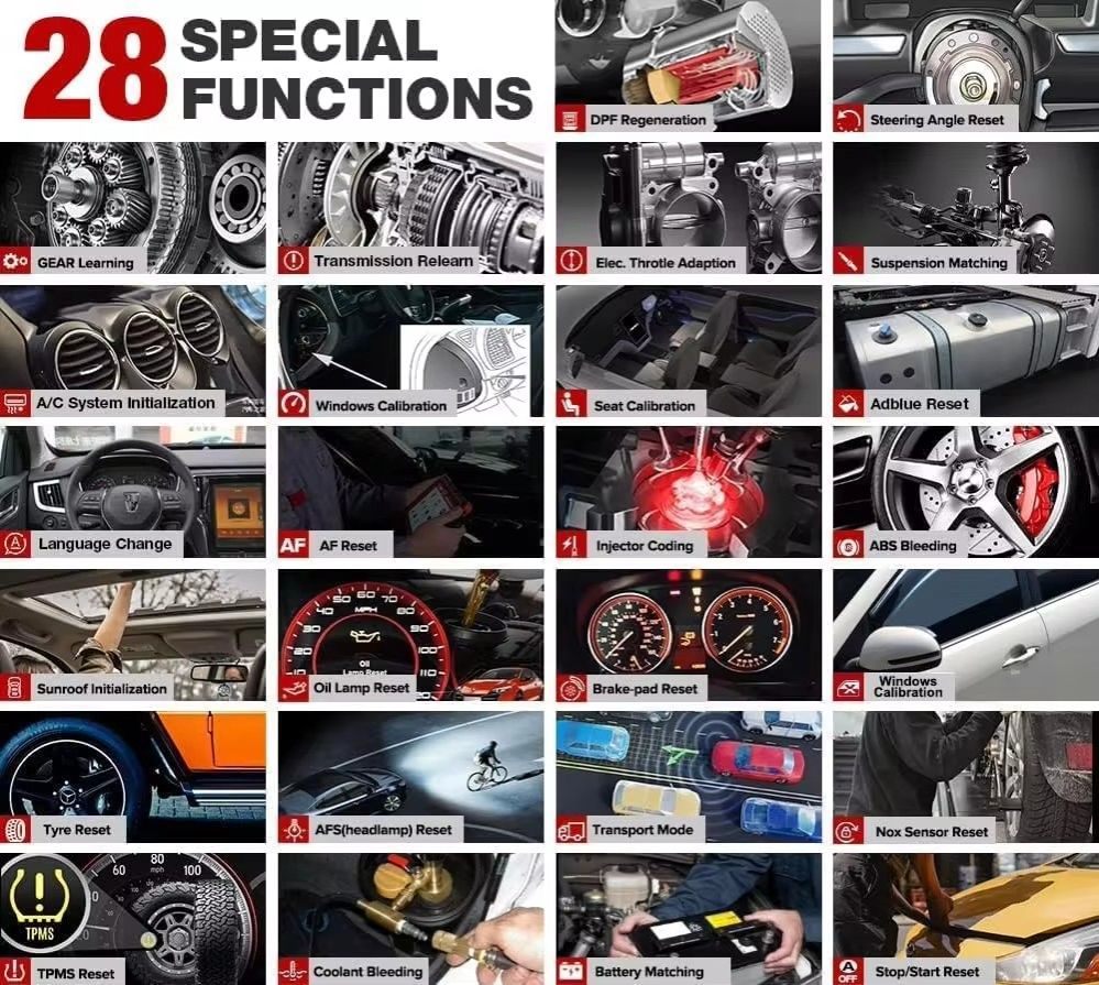 LAUNCH X431 CRP909E OBD2 Car Full System Diagnostic Tool Code Reader Scanner with 28 Reset Service Update Online