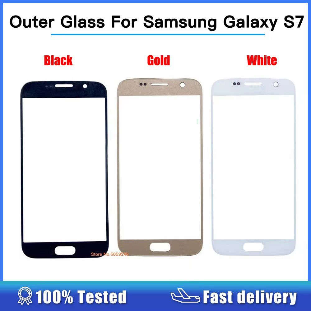 Outer Glass For samsung galaxy S7 G930 G930F Touch Screen Front Glass Outer Lens For samsung S7 Replacement