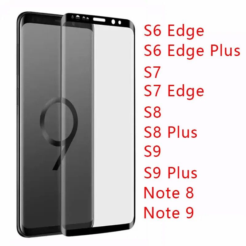 Tempered Glass for Samsung Note 9 8 S9 S8 Plus S7 S6 Edge Protective Glass Screen Protector on Galaxy Note 8 9  S9 8 7 6 Film