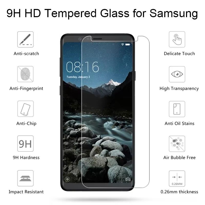Tempered Glass for Samsung J2 Pro J3 Pro Protective Glass for Samsung Galaxy J4 J5 Prime J6 J7 Pro J8 Screen Protector
