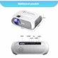 1080P Projector Portable Home Theater Projector Multi-Layer  Coated Lens Projector for Office School