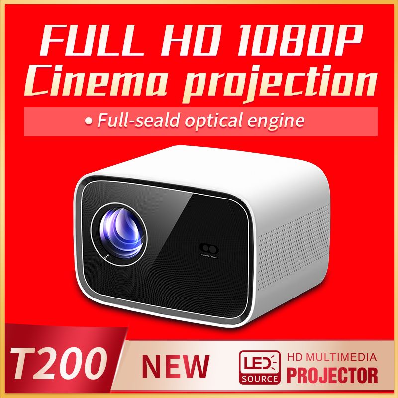 Android 4K Projector 1GB+32GB Video Home Theater AutoFocus Wireless Screen Mirroring WiFi Bluetooth Portable Projector Support PC Laptop Phone