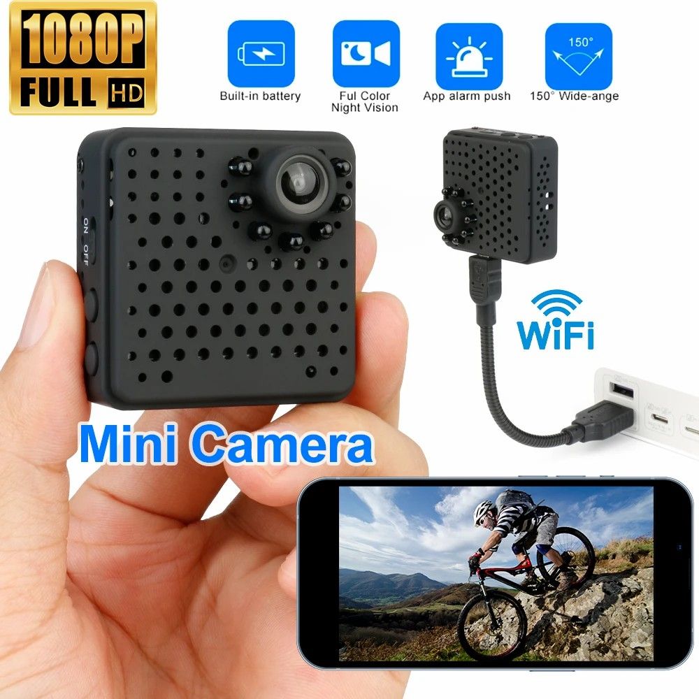 W18 HD 1080P Mini Camera WiFi Portable Indoor Smart Home Security Cam Night Vision Motion Detection Surveillance Cameras Monitor
