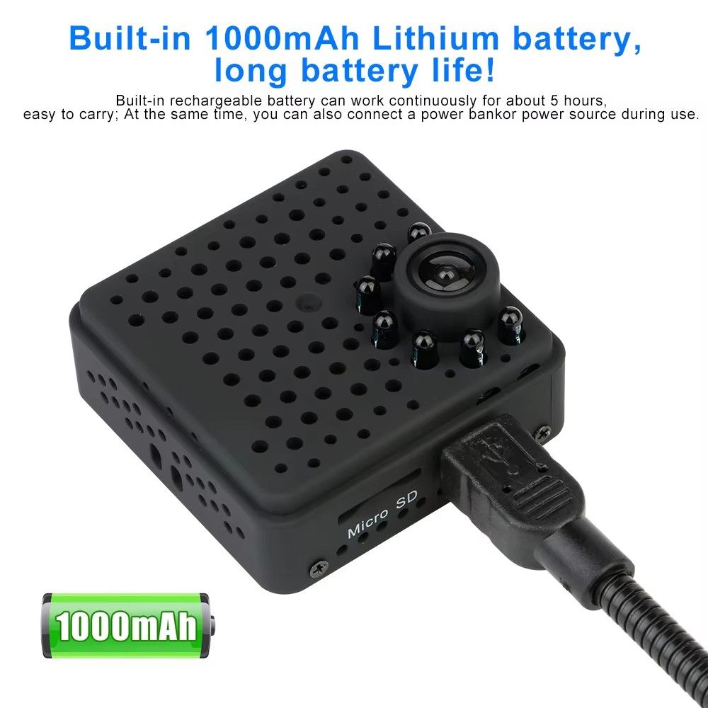 W18 HD 1080P Mini Camera WiFi Portable Indoor Smart Home Security Cam Night Vision Motion Detection Surveillance Cameras Monitor