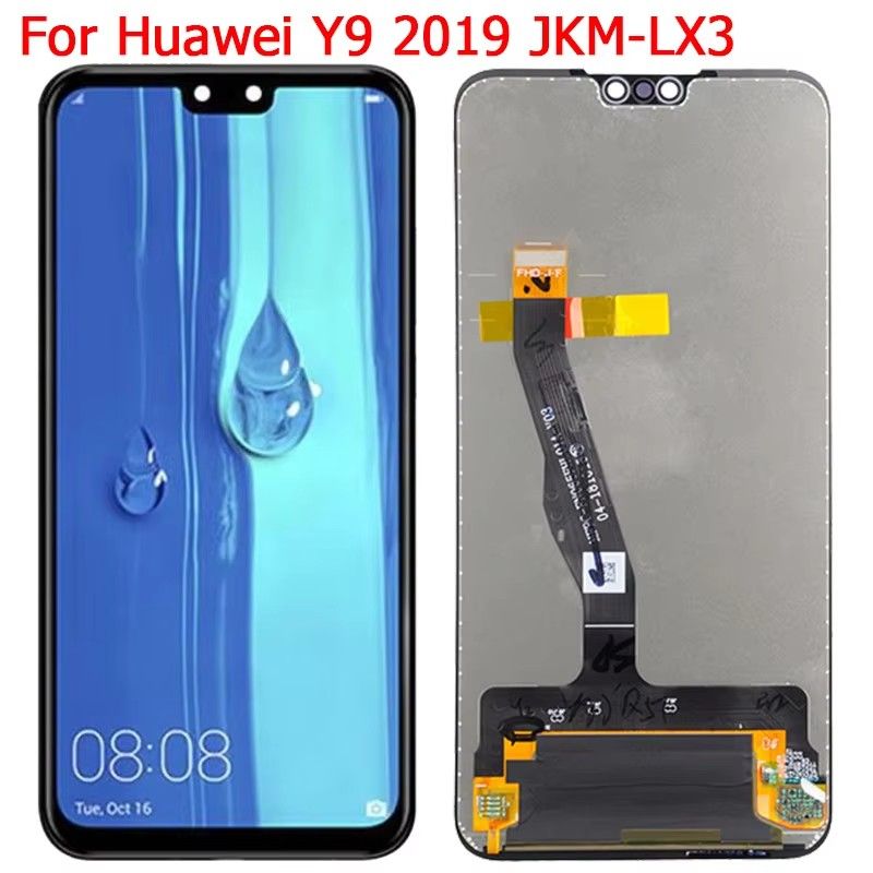 For Huawei Y9 2019 LCD Display Screen No Frame Y9 2019 JKM LX1 LX2 LX3 Display Touch Screen LCD Digitizer Panel Parts