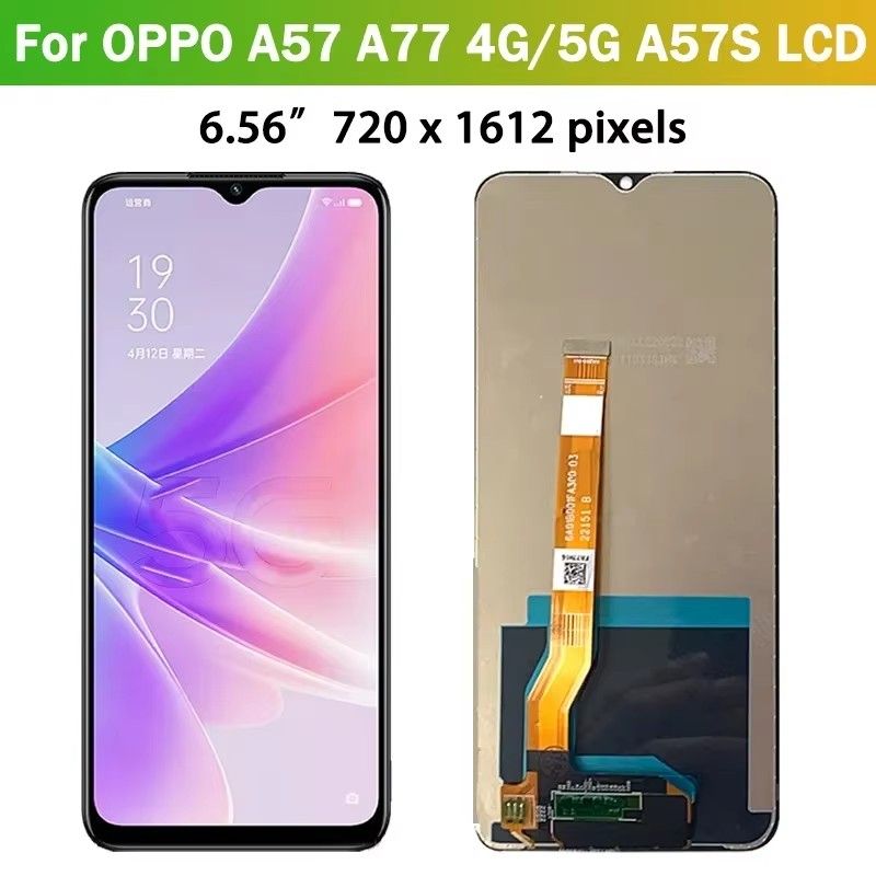 For Oppo A57/A77 4G CPH2387 2385 LCD A57S Display Screen+Touch Panel Digitizer For Oppo A57/A77 5G PFTM20 CPH2339 LCD