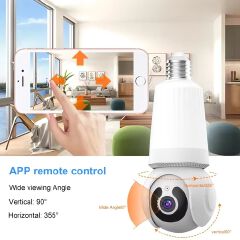 5G WiFi 3MP Bulb Camera 2 in1 IP Surveillance Camera Full Color Night Vision Human Detection CCTV Wireless Cam