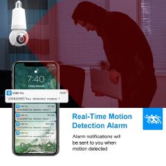 5G WiFi 3MP Bulb Camera 2 in1 IP Surveillance Camera Full Color Night Vision Human Detection CCTV Wireless Cam