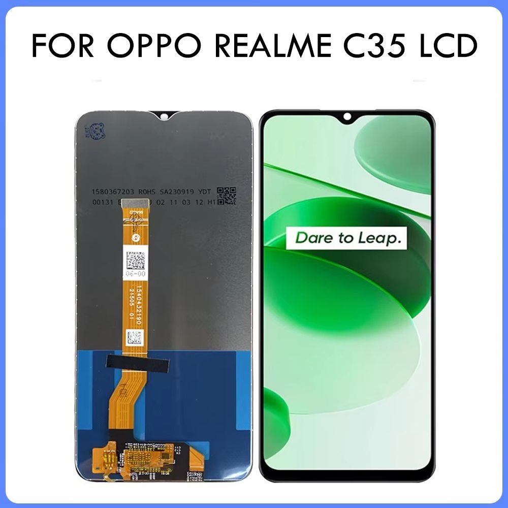 6.6" High Quality For OPPO Realme C35 RMX3511 LCD Display Touch Screen Digitizer Assembly Replacement For RealmeC35 LCD