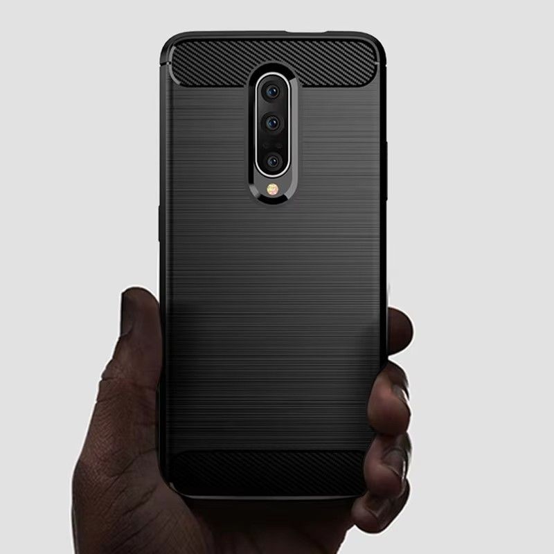 Carbon Fiber Case For Oneplus 7 pro 1+7 Pro Shockproof Silicone Cases Full Protection For One Plus 7Pro Phone Back Cover Case
