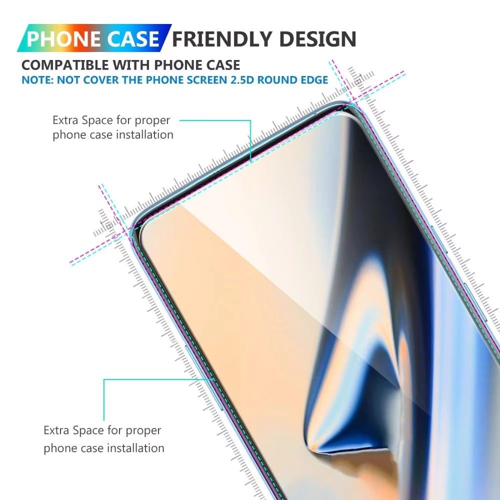 Tempered Glass for OnePlus 7 Pro Screen Protector For OnePlus 1+ 7Pro Full Coverage Protective Film Glass