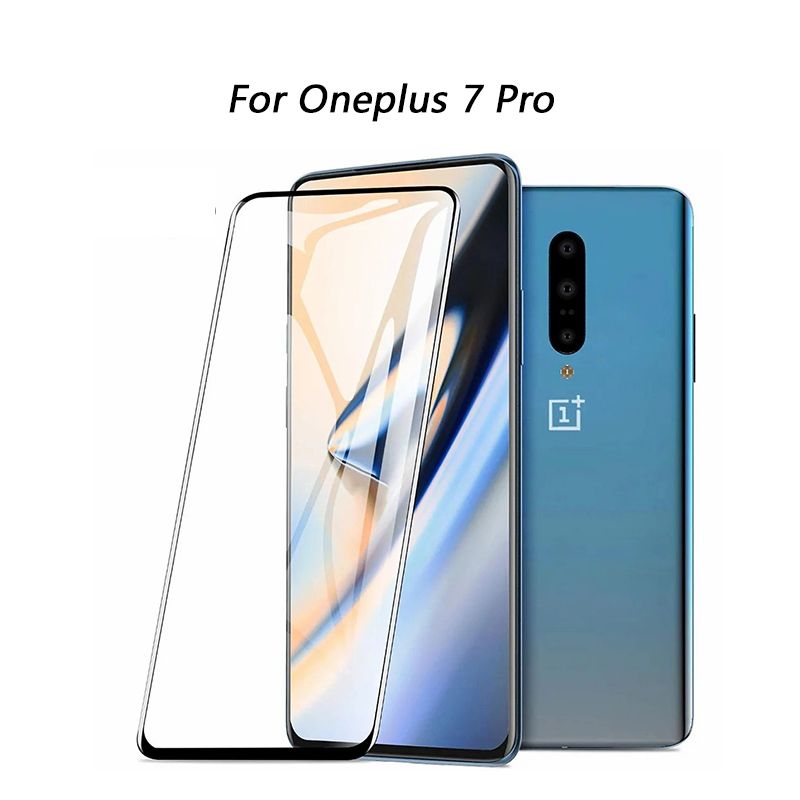 Tempered Glass for OnePlus 7 Pro Screen Protector For OnePlus 1+ 7Pro Full Coverage Protective Film Glass