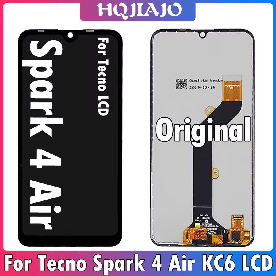 6.1inch For Tecno Spark4 Spark 4 Air KC6 KC1J LCD Display Touch Screen Digitizer Glass Panel Assembly Replacement