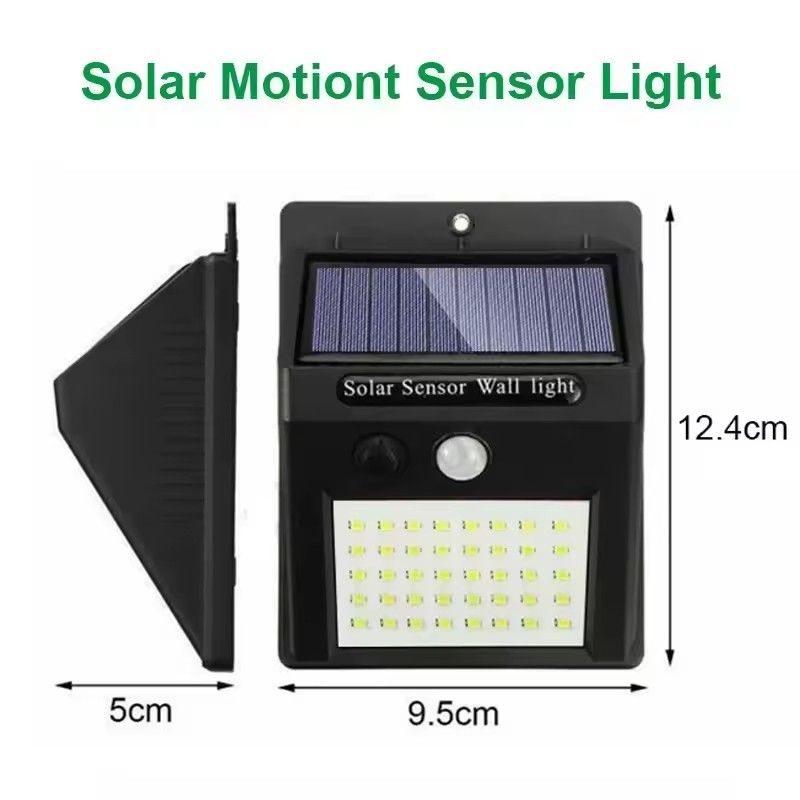 Outdoor Waterproof LED Solar Light Eco-Friendly PIR Motion Sensor Wall Light Solar Powered Street Lamp Yard Garden Decoration