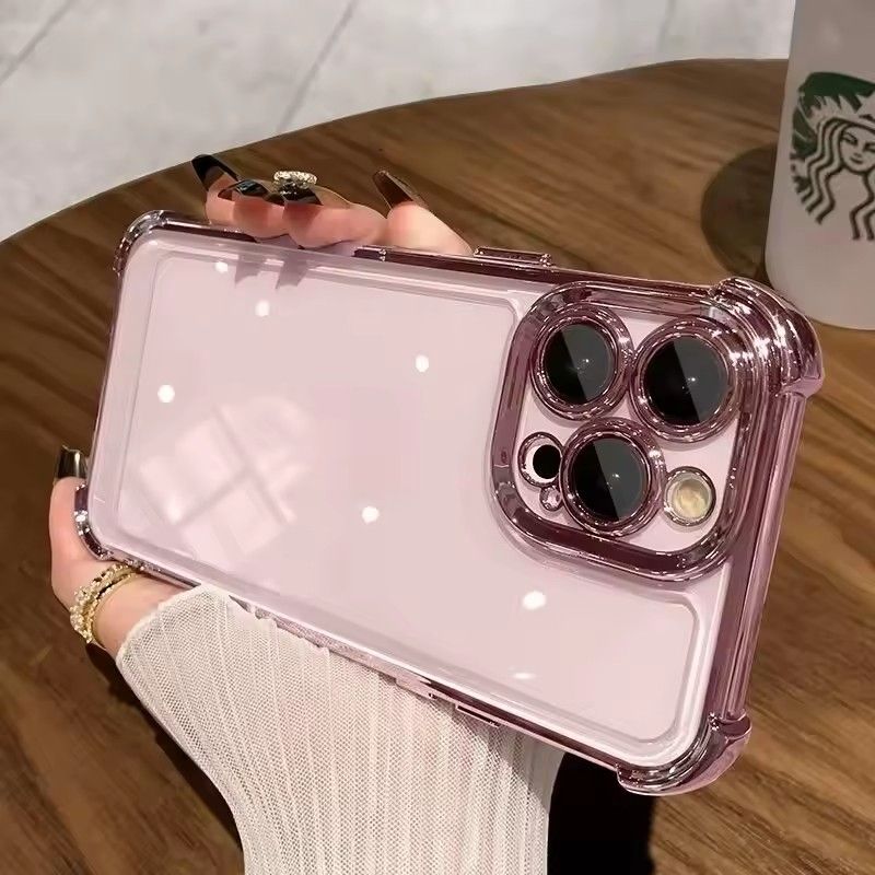 Luxury Plating Airbag Case For Tecno Spark Go 2024 2023 Spark 20C Camon 30 pro Tecno Pop 7 Pro Pop 8 cover