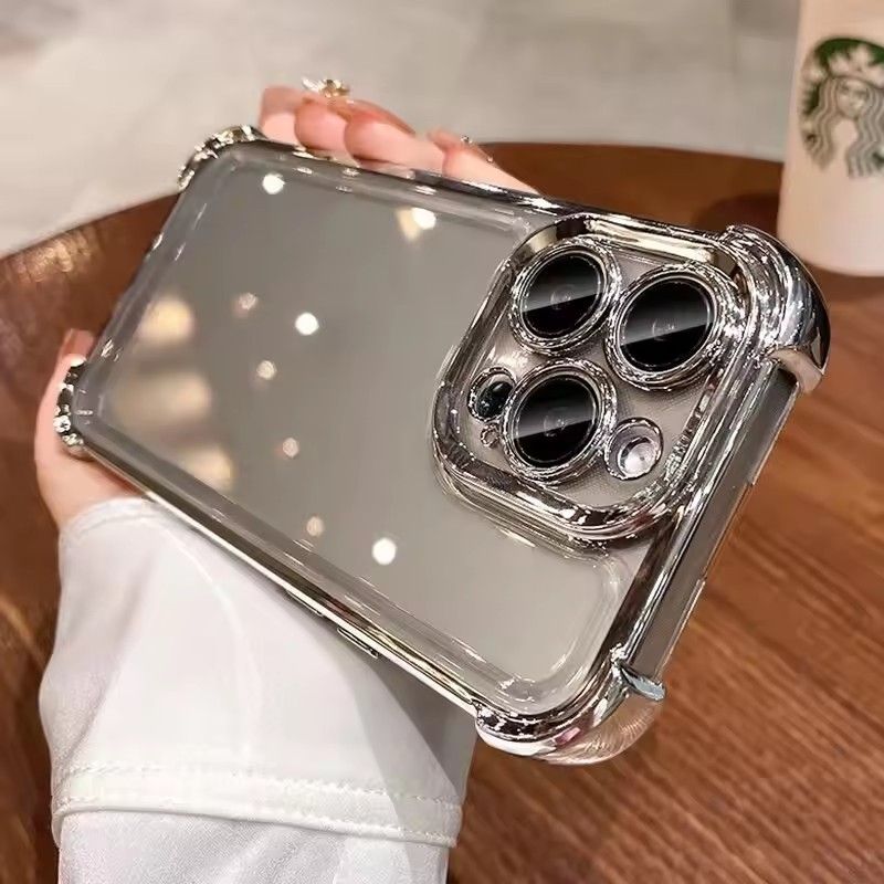 Luxury Plating Airbag Case For Tecno Spark Go 2024 2023 Spark 20C Camon 30 pro Tecno Pop 7 Pro Pop 8 cover