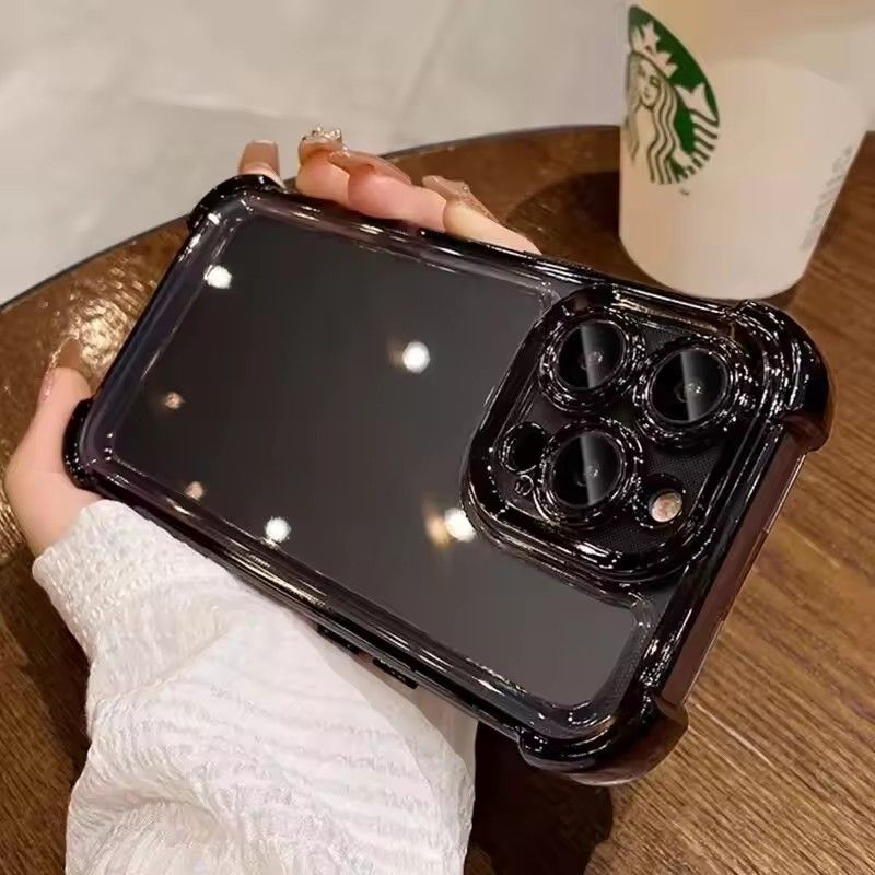 Luxury Plating Airbag Case For Tecno Spark Go 2024 2023 Spark 20C Camon 30 pro Tecno Pop 7 Pro Pop 8 cover