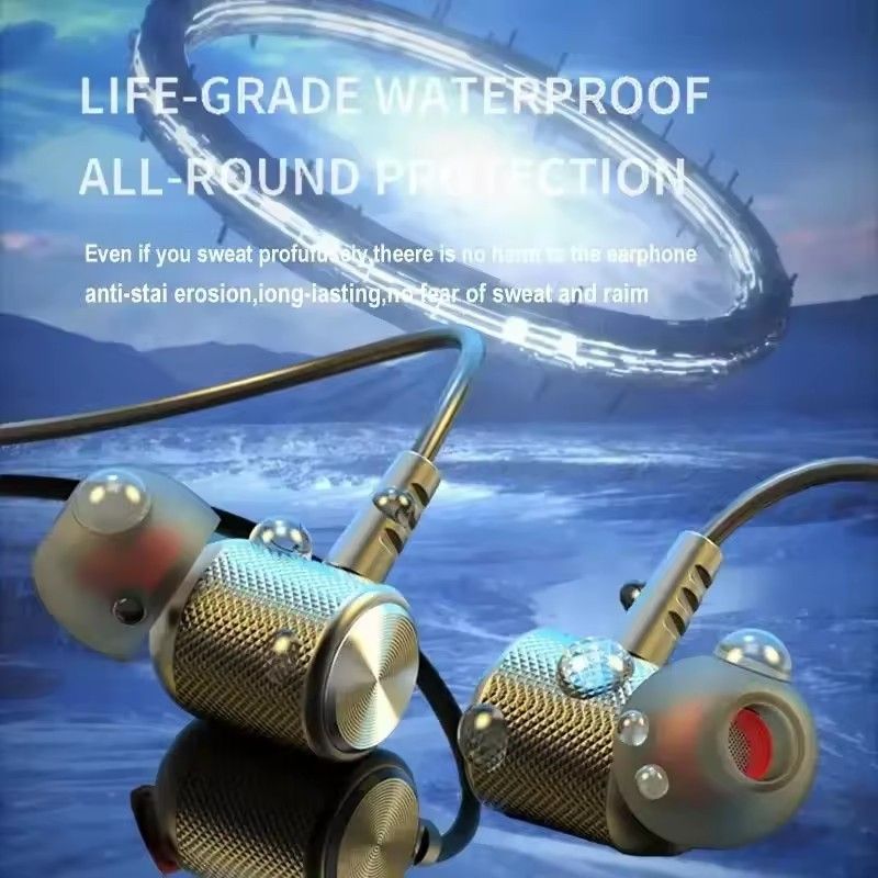 Wireless Headphones Bluetooth Neckband Magnetic Earphones Sport Running Earbuds Waterproof Bluetooth 5.0 Headset With Mic