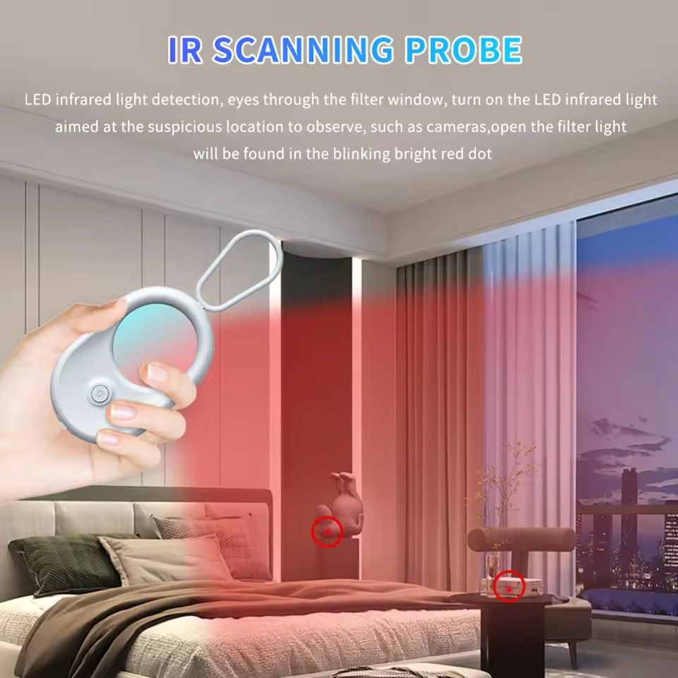 T02 portable invisible camera hotel detector conference anti-peeping anti-surveillance intelligent induction infrared detector