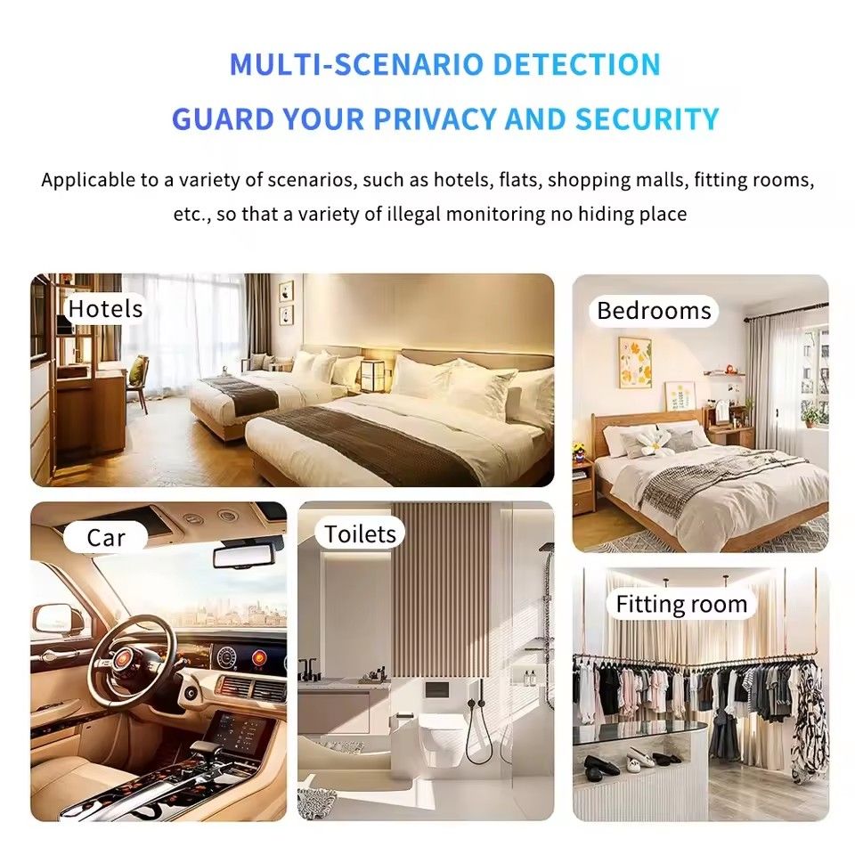 T02 portable invisible camera hotel detector conference anti-peeping anti-surveillance intelligent induction infrared detector