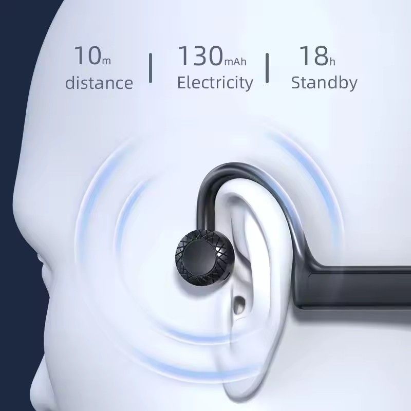 KS19 TWS Bone Conduction Earphone Wireless Headphones Neckband IPX5 Waterproof Sports Headset Hearing Aid Earphones Handsfree