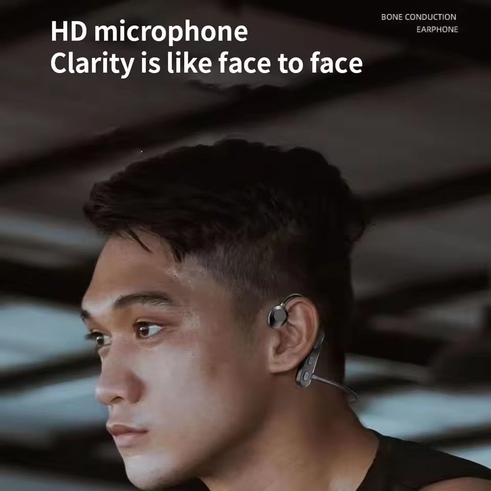 KS69 Bone Conduction Earphone TWS Bluetooth-compatible Wireless Headphones With Mic Hifi Sound Waterproof Sports Music Headset