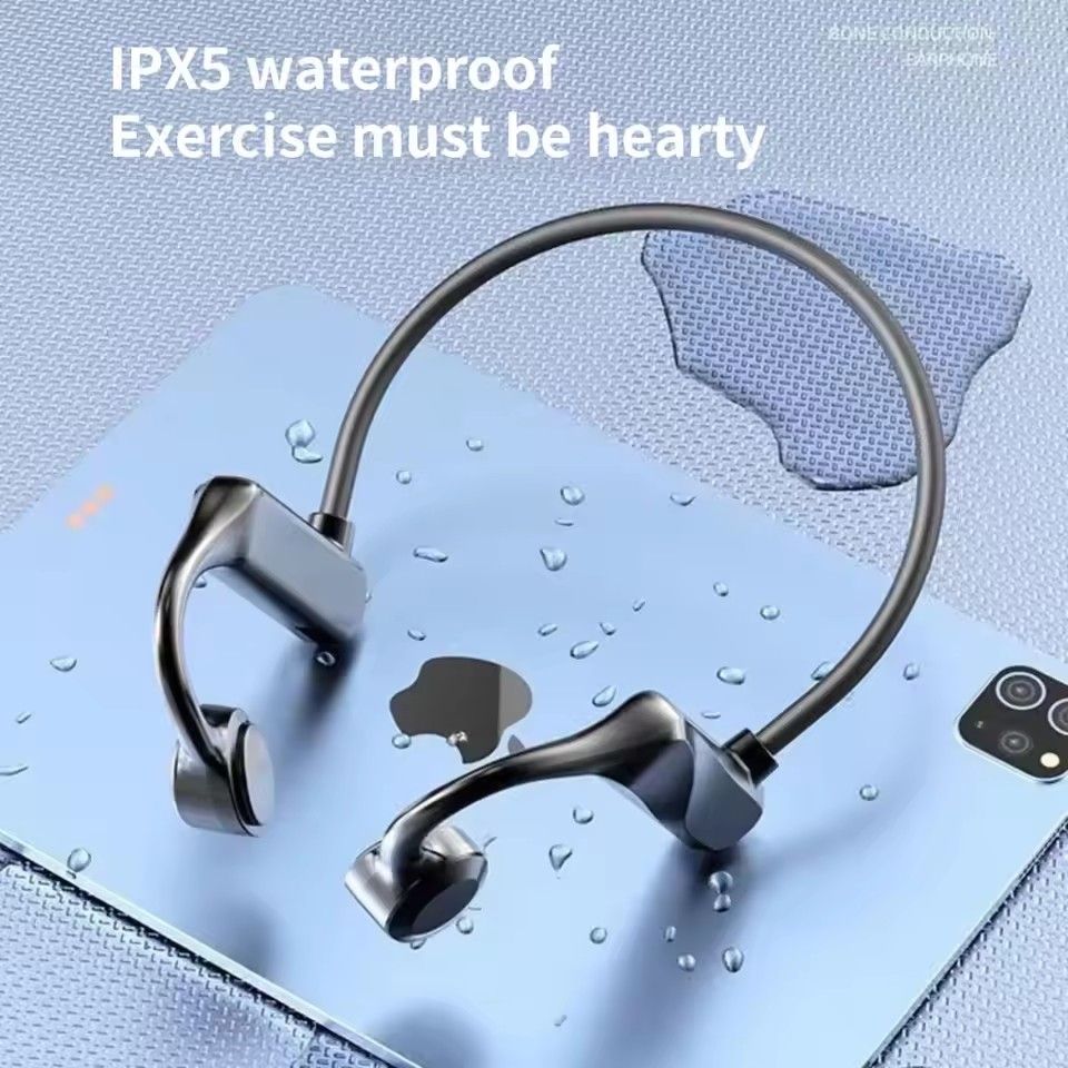 KS69 Bone Conduction Earphone TWS Bluetooth-compatible Wireless Headphones With Mic Hifi Sound Waterproof Sports Music Headset