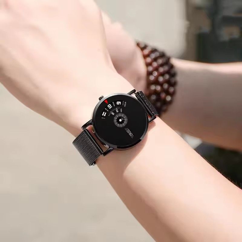 New black technology men's student watch high-grade handsome trend all fashion durable casual gentleman personality men's watch