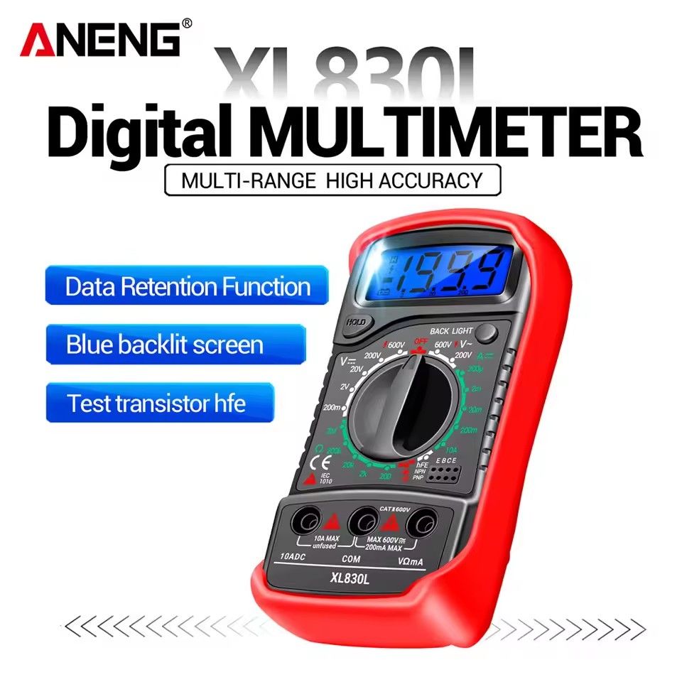 ANENG XL830L Smart Multimeters Handheld 1999 Counts Multi-range AC/DC Ammeter Voltmeter Ohm Voltage Multimetro Tester Tools